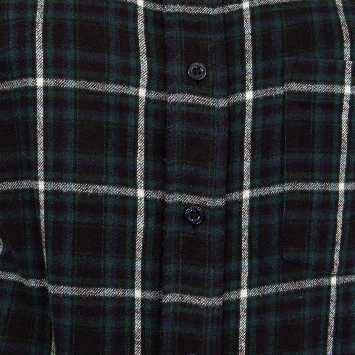 BALENCIAGA azul verde CHECK OVERSIZED FLANNEL Camisa Blusa 32 XXS 2