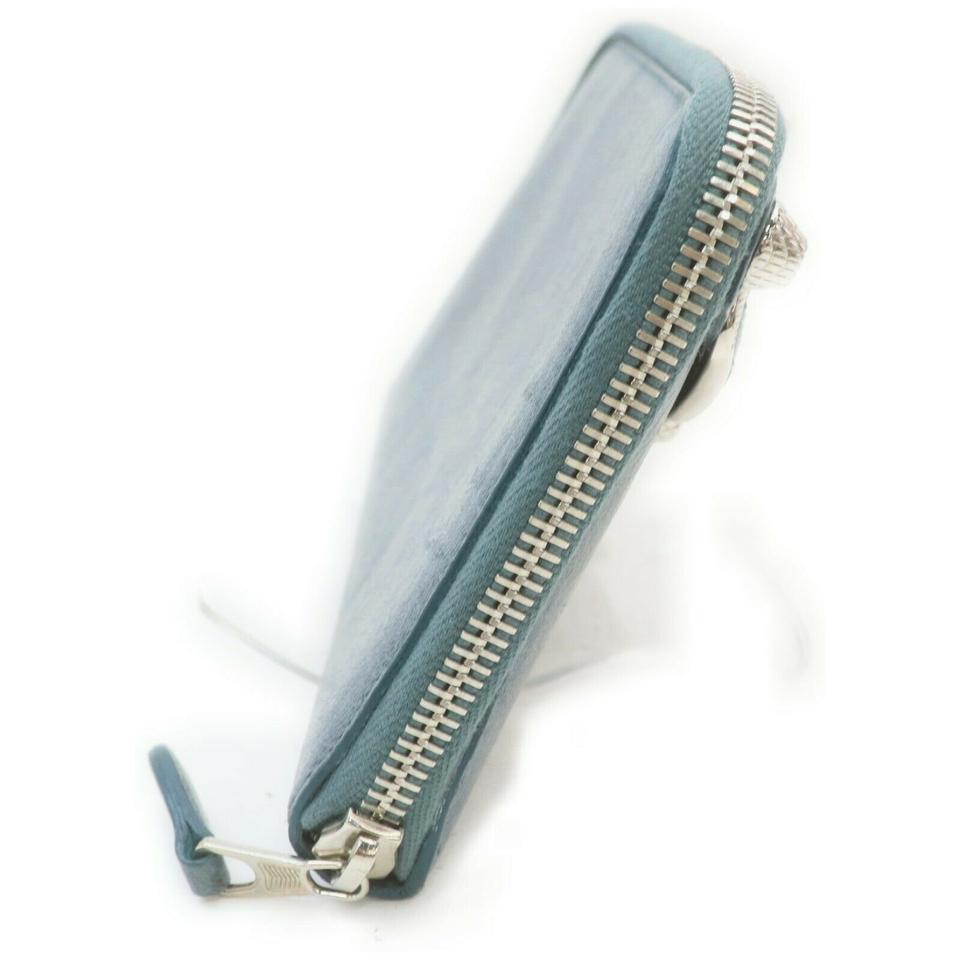 Balenciaga Blue Leather Arena Zippy Wallet Long Zip Around 861786 5