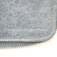 Balenciaga Blue Leather Arena Zippy Wallet Long Zip Around 861786