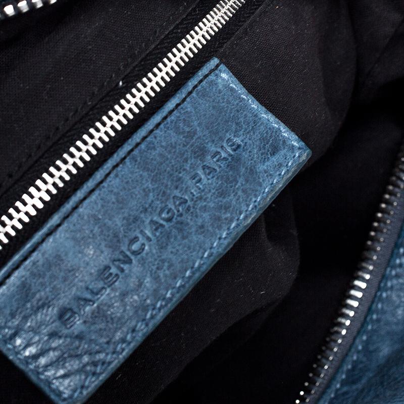 Balenciaga Blue Leather GSH Midday Bag 3