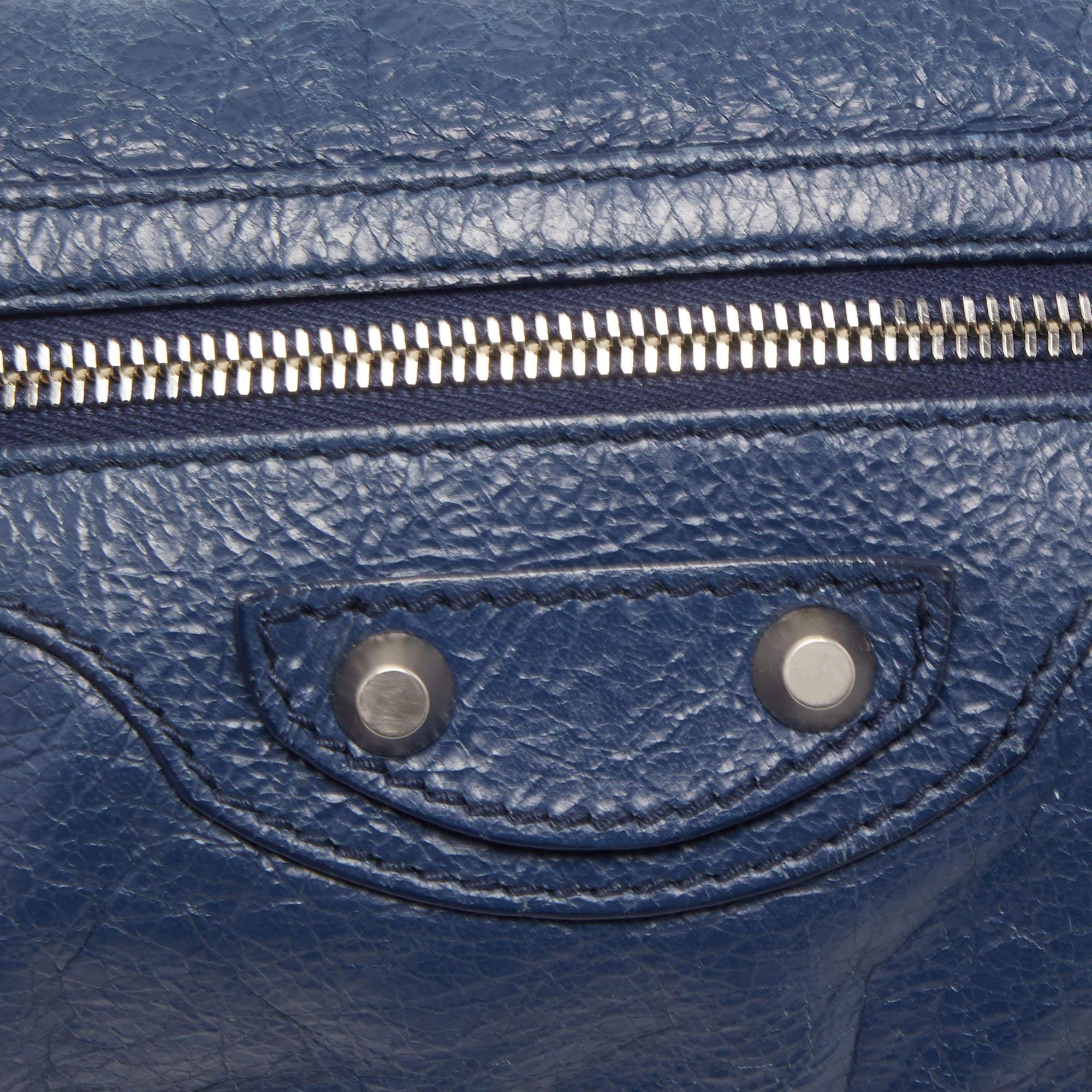 Balenciaga Blue Leather Neo Lift Body Bag 8