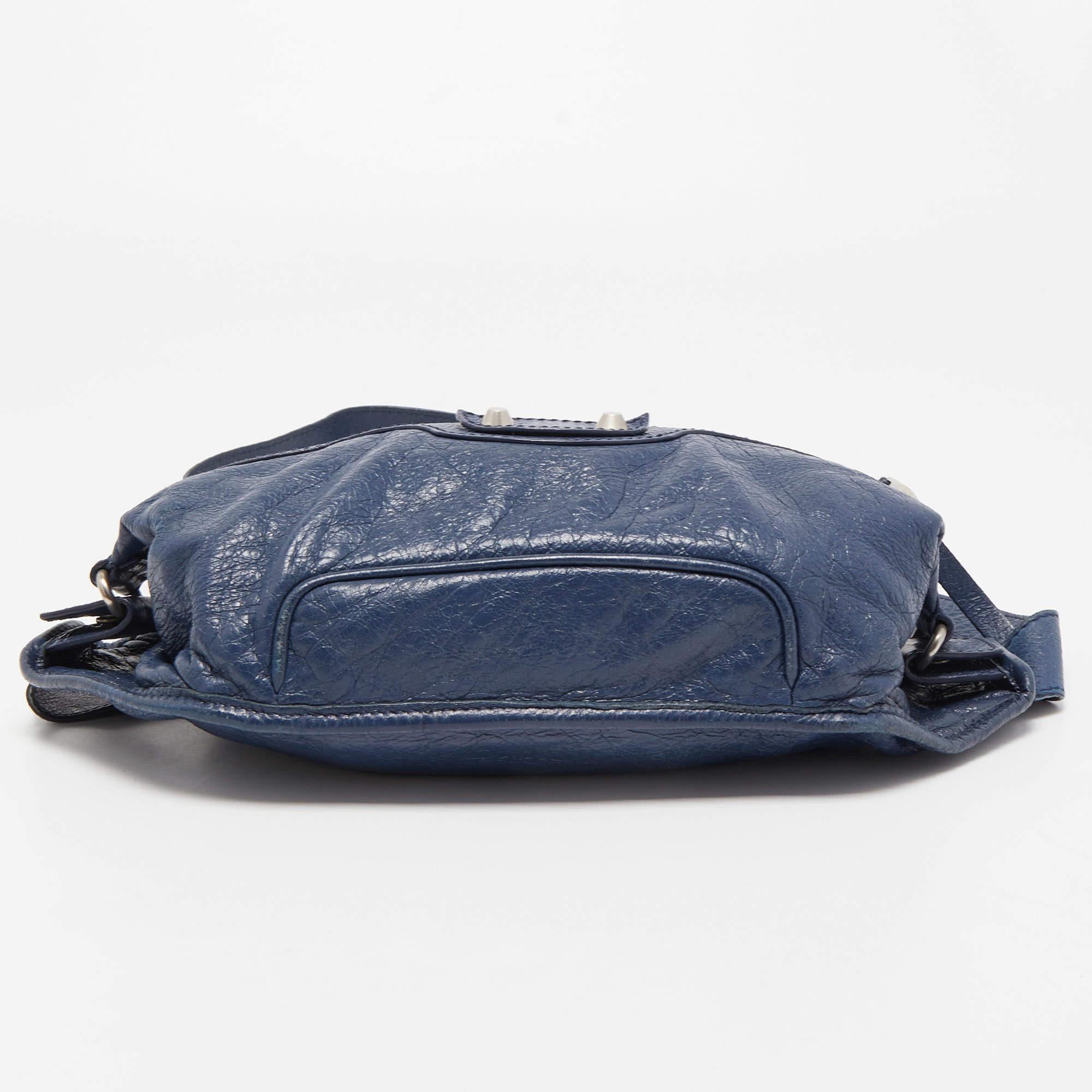 Balenciaga Blue Leather Neo Lift Body Bag 1