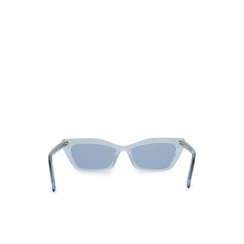 Lunettes de soleil rectangulaires bleues Balenciaga Excellent état - En vente à London, GB