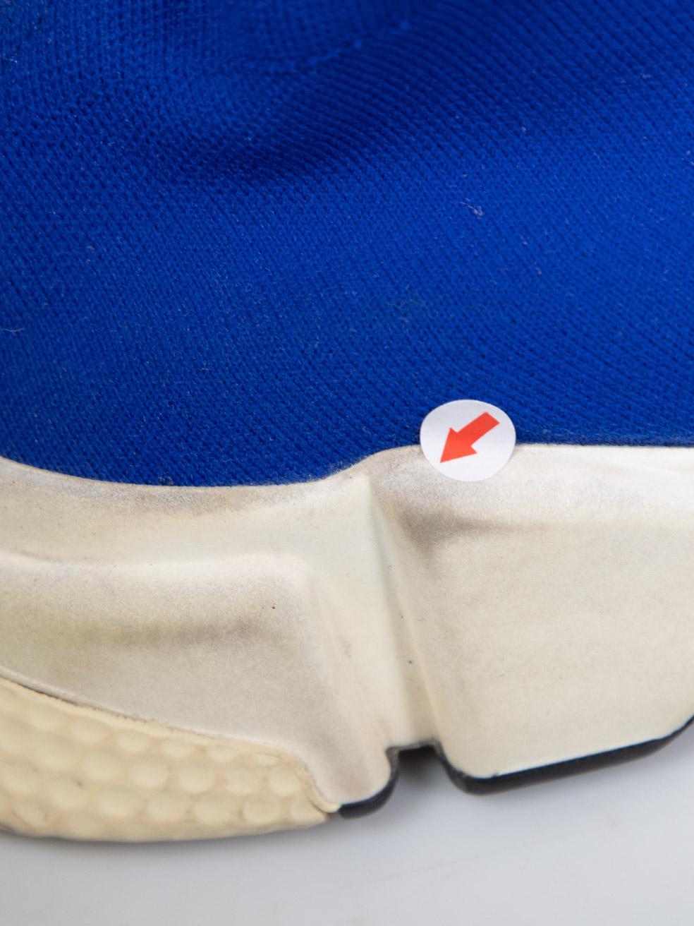 Balenciaga Blaue Speed Sock Turnschuhe Größe UK 6 im Angebot 5