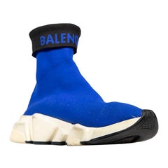Balenciaga Blaue Speed Sock Turnschuhe Größe UK 6