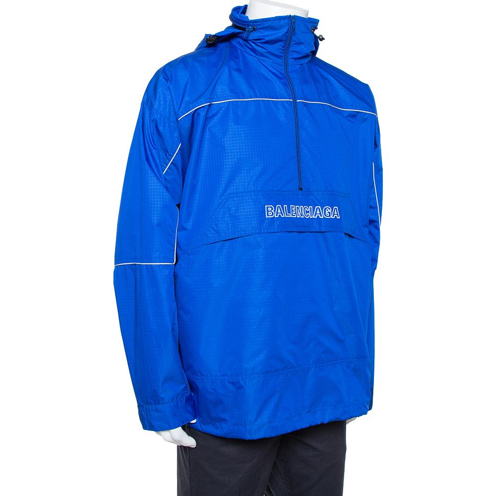 balenciaga blue windbreaker