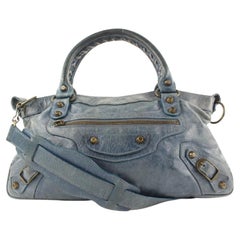 Vintage Balenciaga Blue The First 2way Bag 38bal122