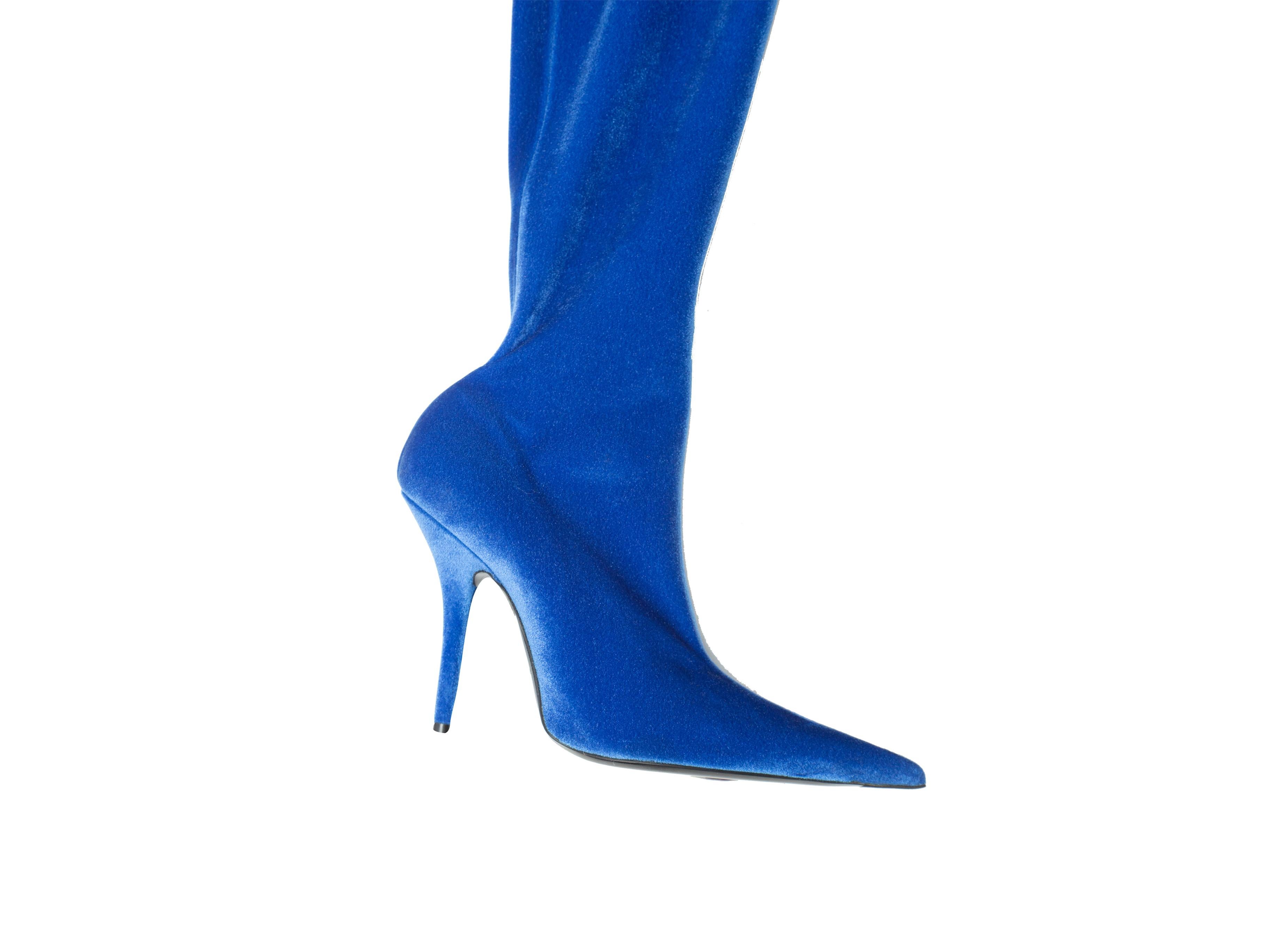 balenciaga boots blue