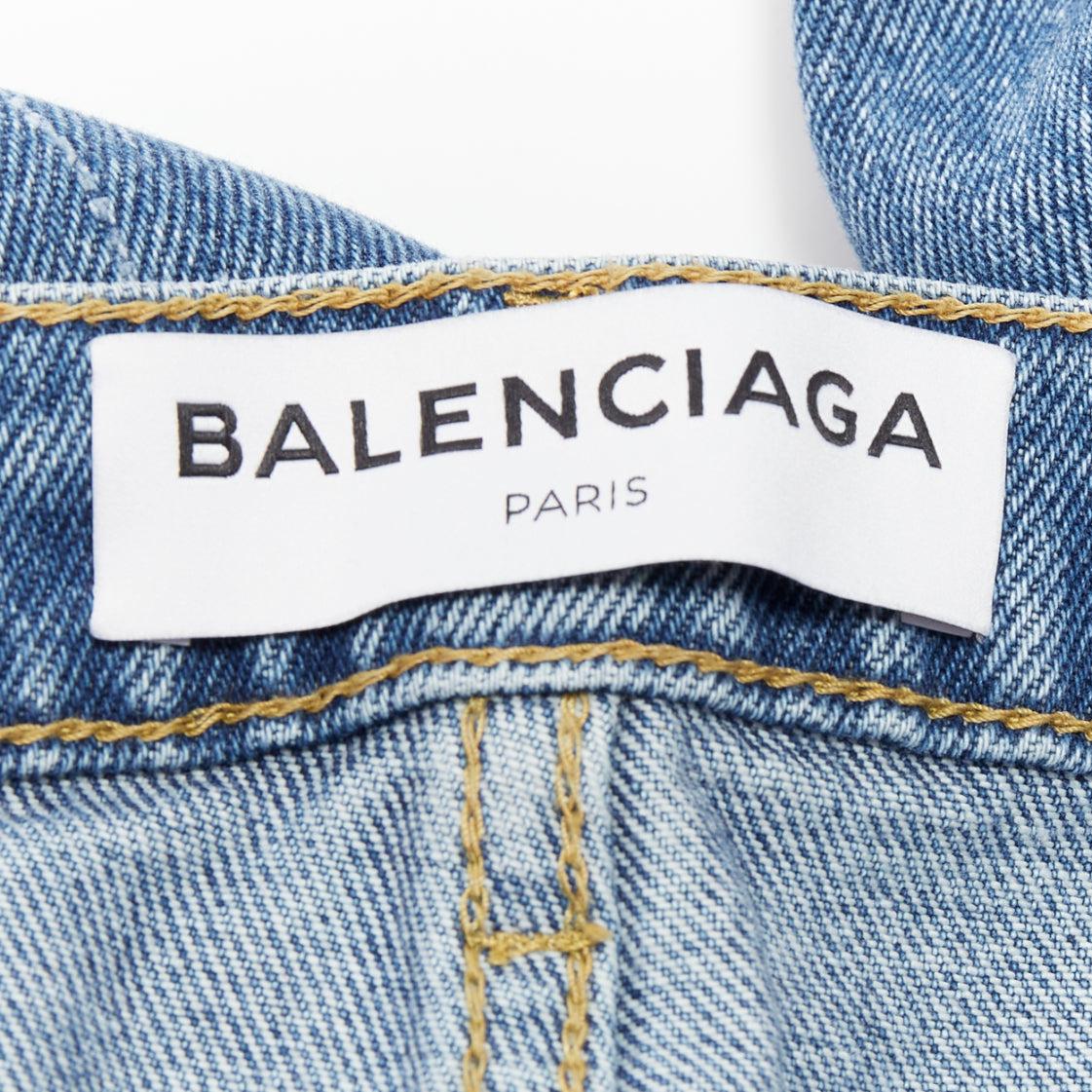 Balenciaga jeans a vita bassa a vita larga FR36 S in vendita 3