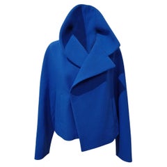 Balenciaga Blue Wool Jacket IT 44
