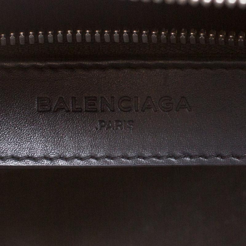 Balenciaga Blue/Yellow Leather Work S Top Handle Bag 4
