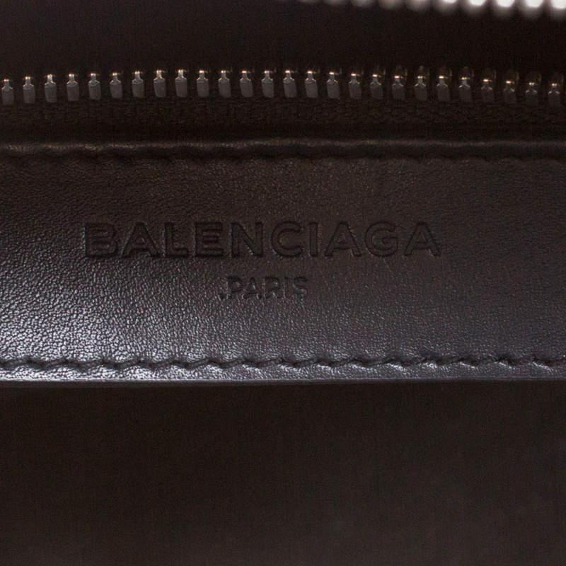 Balenciaga - Sac à main en cuir Work S - Bleu/Jaune en vente 3