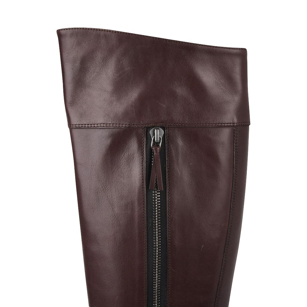 Women's Balenciaga Boot Sleek Knee High Rich Cordovan 36.5 / 6.5 New For Sale