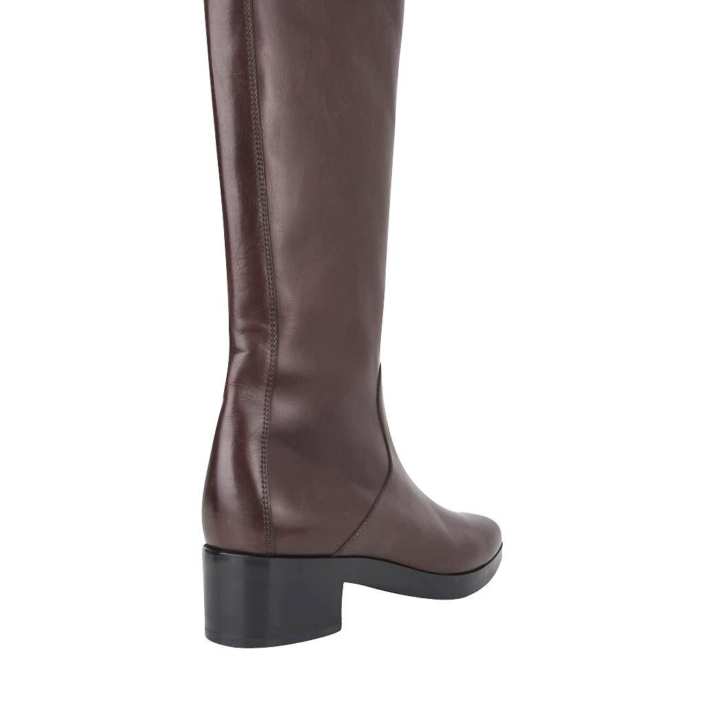 Balenciaga Boot Sleek Knee High Rich Cordovan 36.5 / 6.5 New For Sale 1