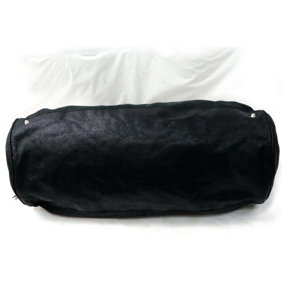 Balenciaga Boston Bag Polo Squash 871883 Black Leather Satchel 4