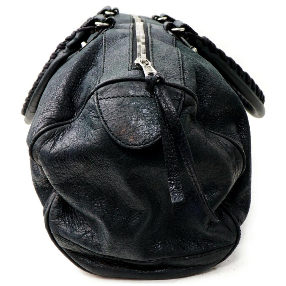 Balenciaga Boston Bag Polo Squash 871883 Black Leather Satchel 1