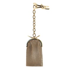 Balenciaga Bow Bracelet Pouch Metal Mesh