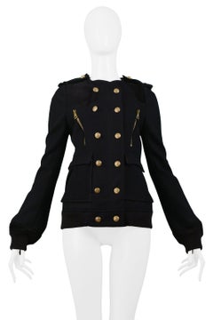 Balenciaga Brass Button Military Jacket