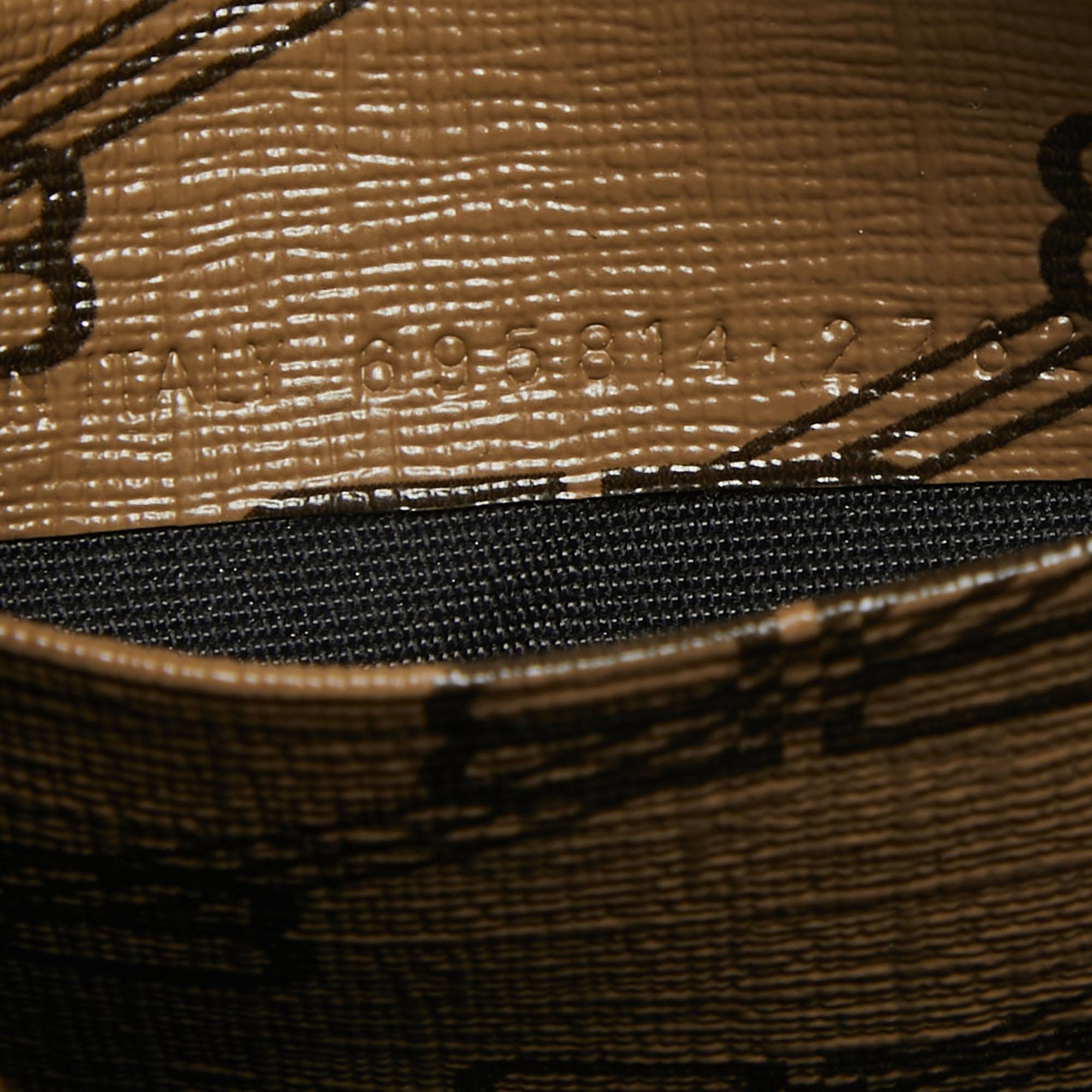 Balenciaga Brown/Black BB Monogram Leather Mini Le Cagole Shoulder Bag 4