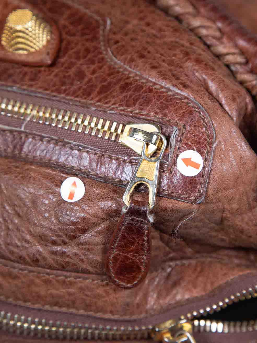 Balenciaga Brown Classic Day Giant 21 Hobo 2