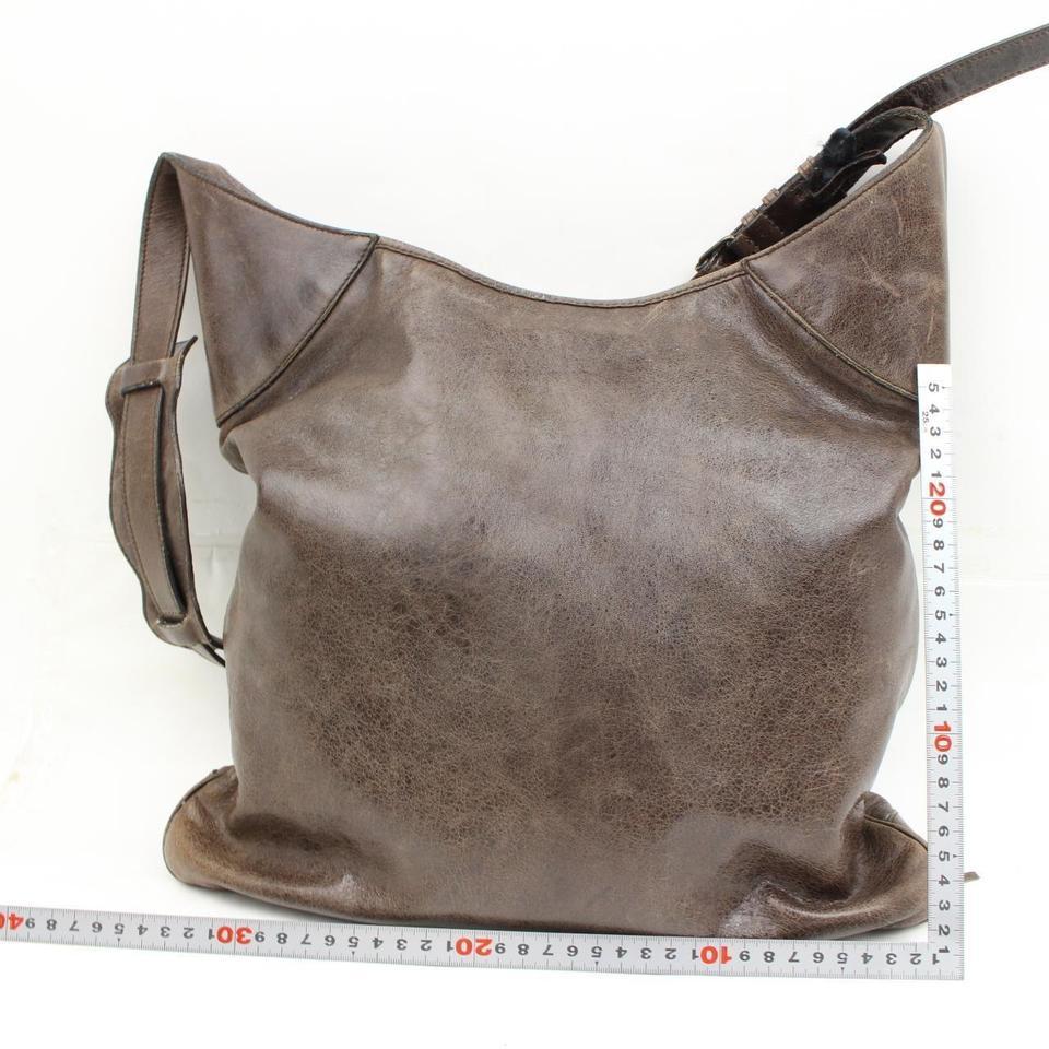 Balenciaga Brown Laather Besace Messenger 2189919 2