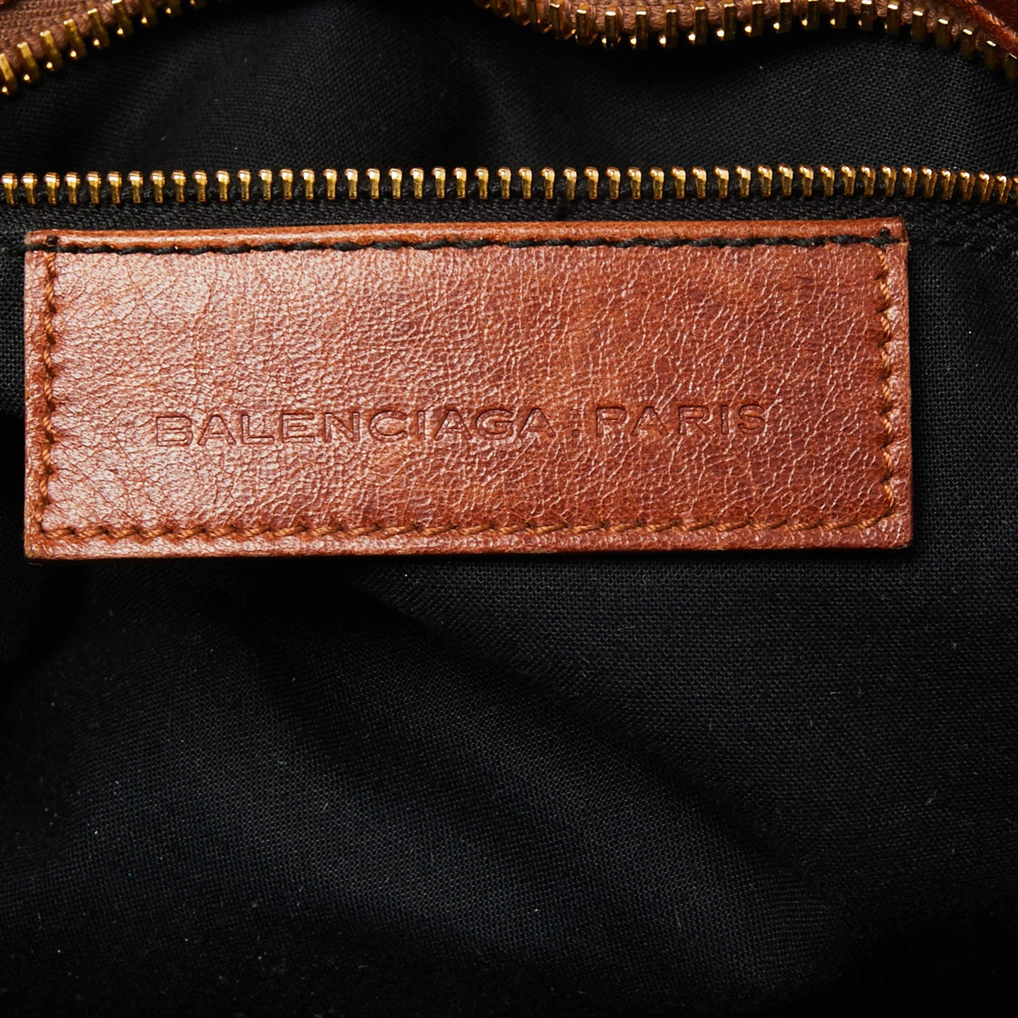 Balenciaga Brown Leather GGH Part Time Tote 6
