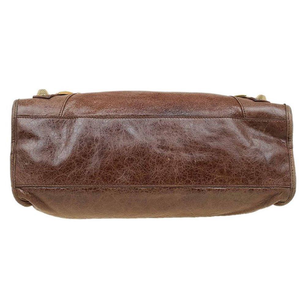 Balenciaga Brown Leather GH City Bag 1