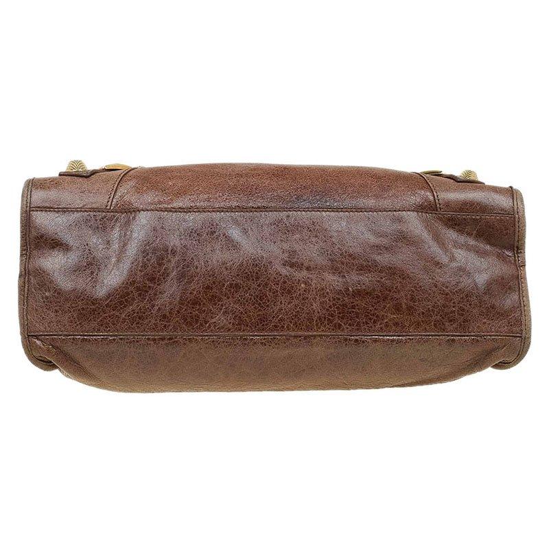 Balenciaga Brown Leather GH City Bag 2