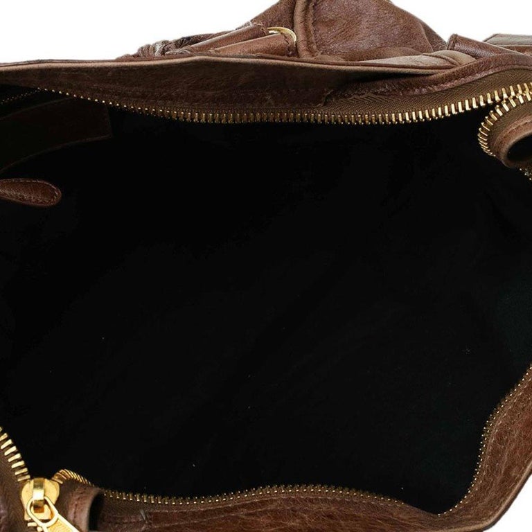 Balenciaga Brown Leather GH City Bag For Sale at 1stDibs