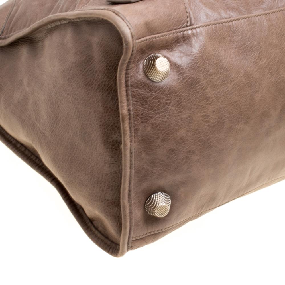 Balenciaga Brown Leather GH Work Tote 6