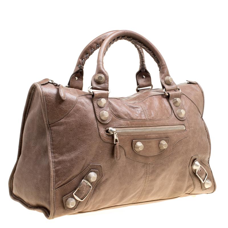 Women's Balenciaga Brown Leather GH Work Tote