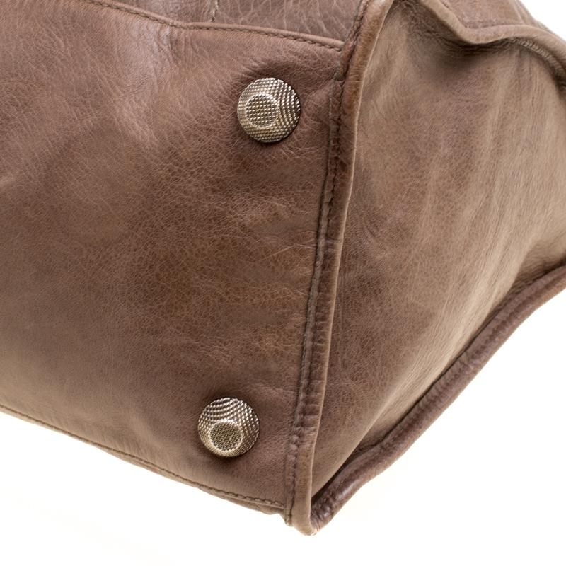 Balenciaga Brown Leather GH Work Tote 5