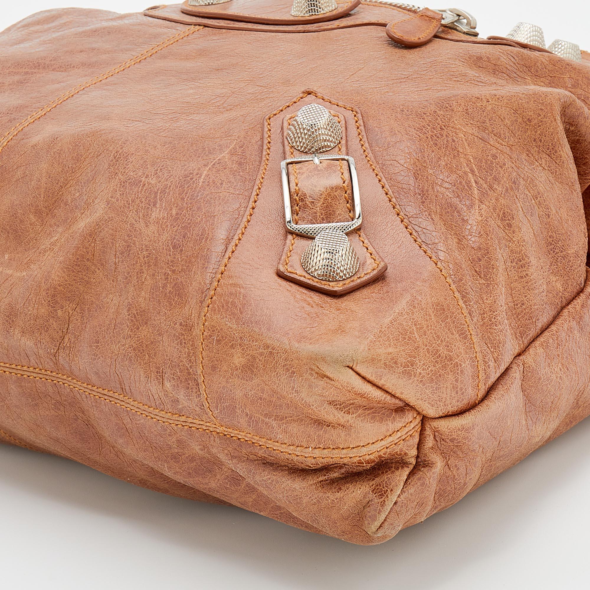 Balenciaga Brown Leather Giant 21 Hardware SGH Brief Bag 3