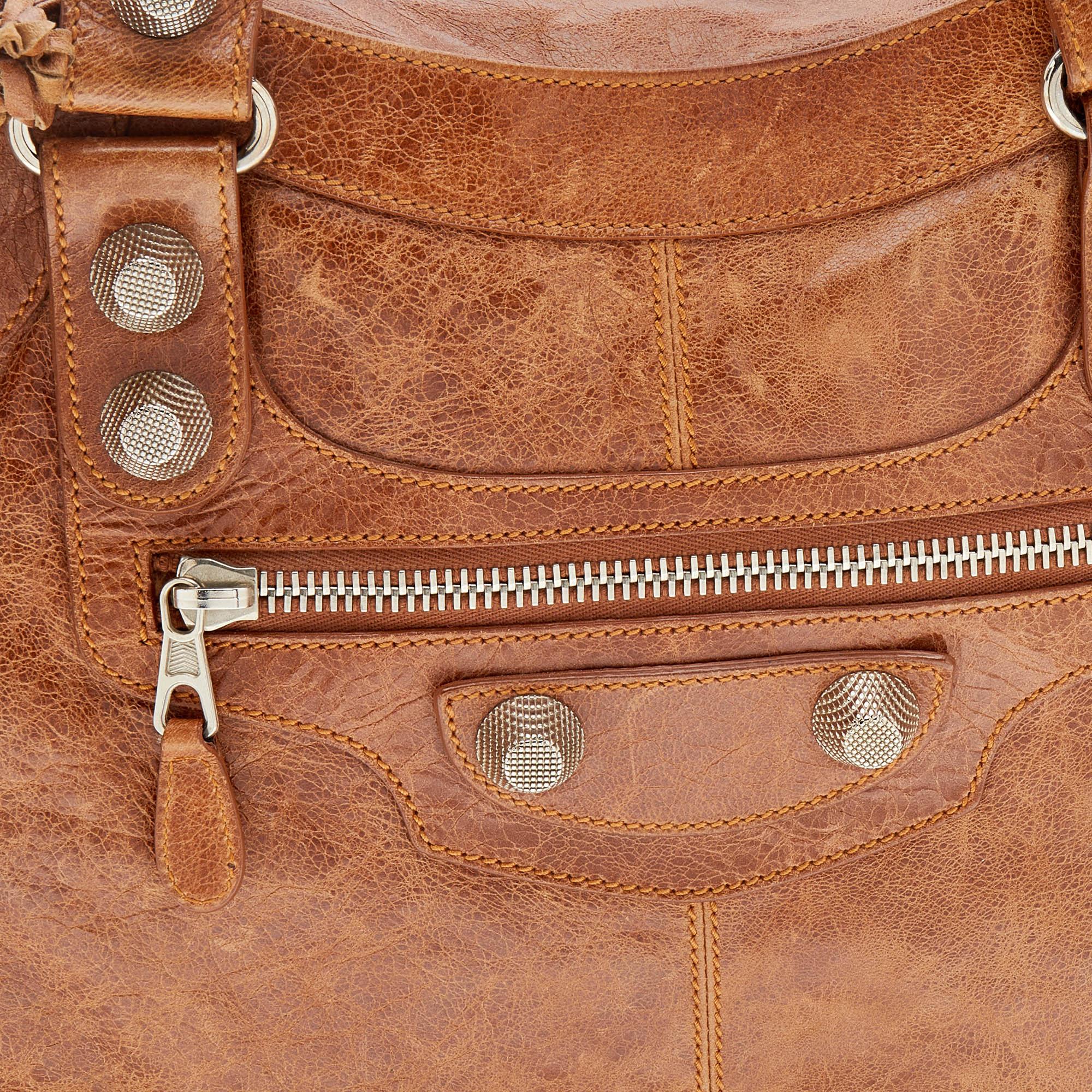 Balenciaga Brown Leather Giant 21 Hardware SGH Brief Bag 4
