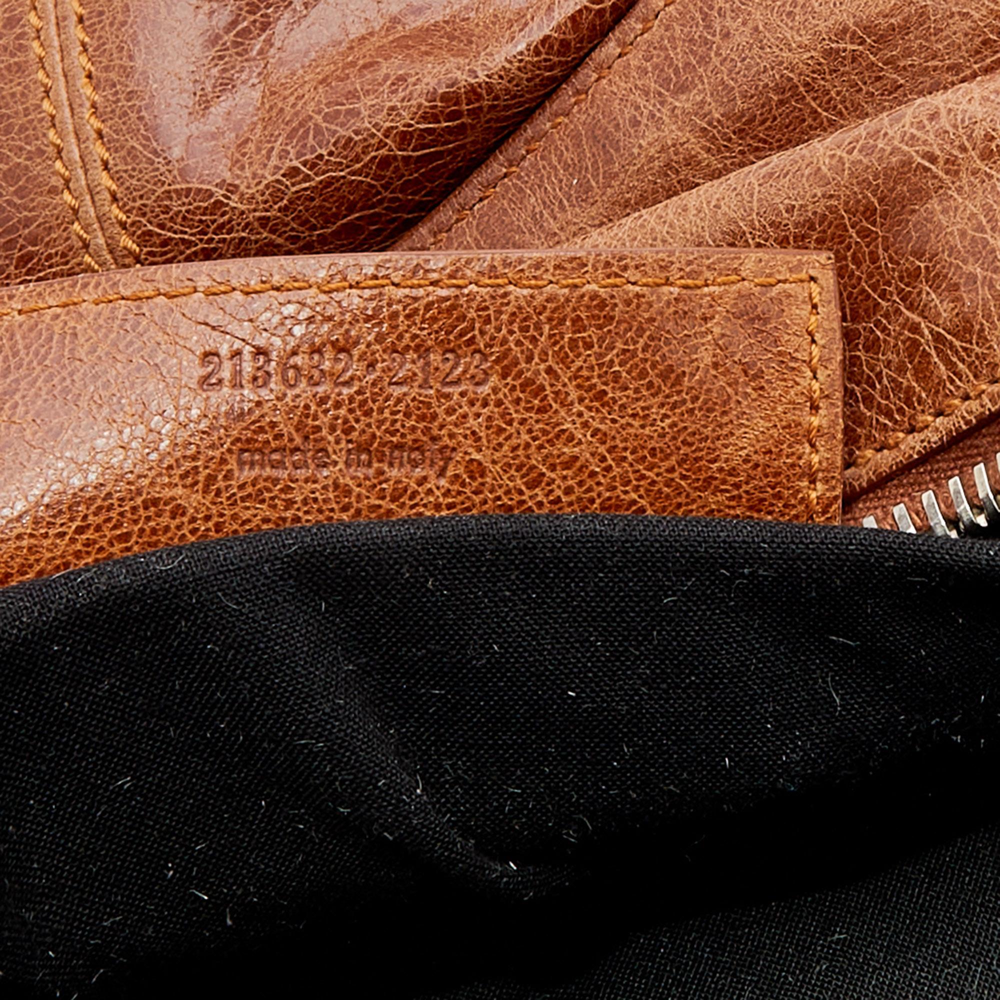 Balenciaga Brown Leather Giant 21 Hardware SGH Brief Bag 1