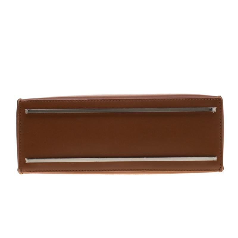 Balenciaga Brown Leather Le Dix Cartable Top Handle Bag 4