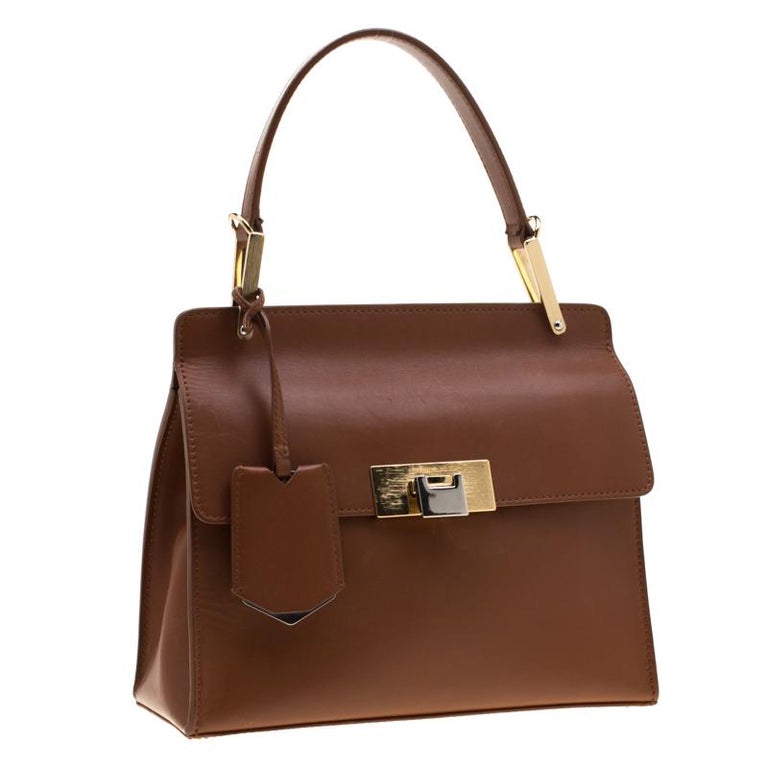 Balenciaga Brown Leather Le Dix Cartable Top Handle Bag For Sale at 1stDibs  | balenciaga le dix cartable