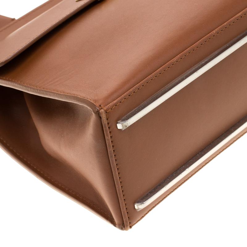 Balenciaga Brown Leather Le Dix Cartable Top Handle Bag 3