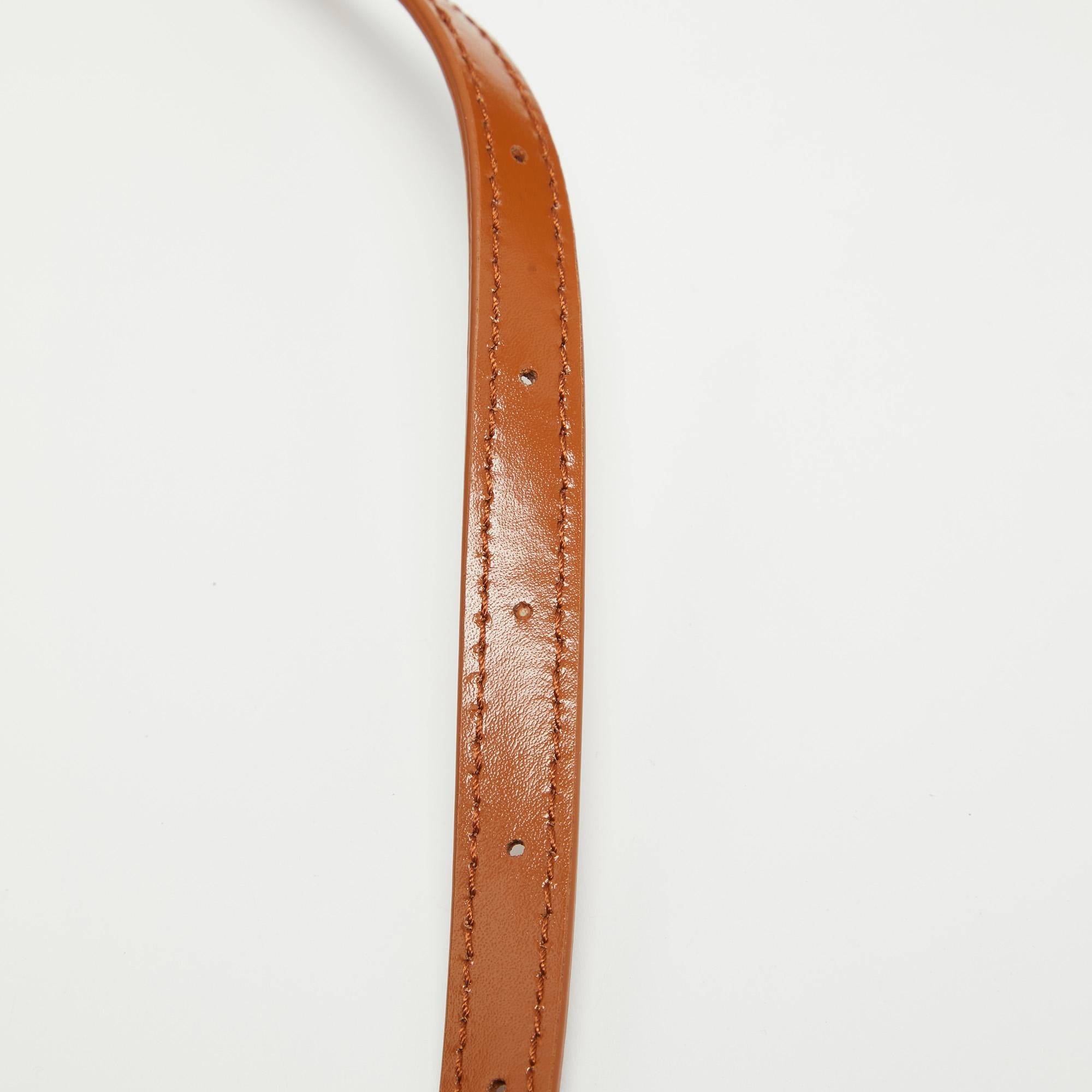Balenciaga Brown Leather Medium Hourglass Top Handle Bag For Sale 1