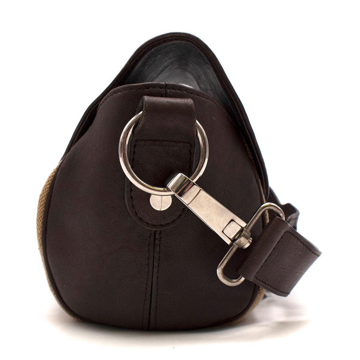 Black Balenciaga Brown Leather Mini Baguette Bag
