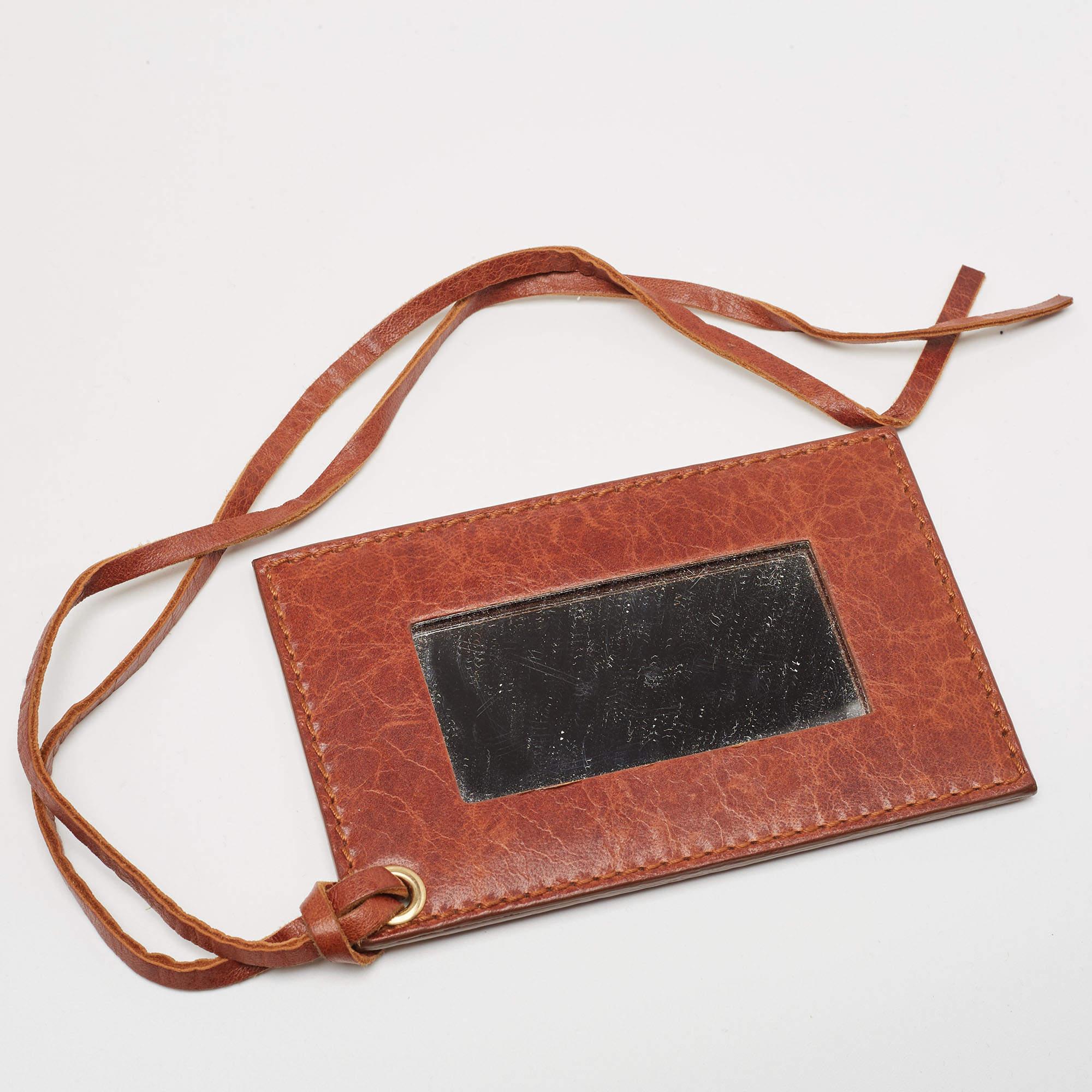 Balenciaga Brown Leather Mini GGH PomPon Bag 5