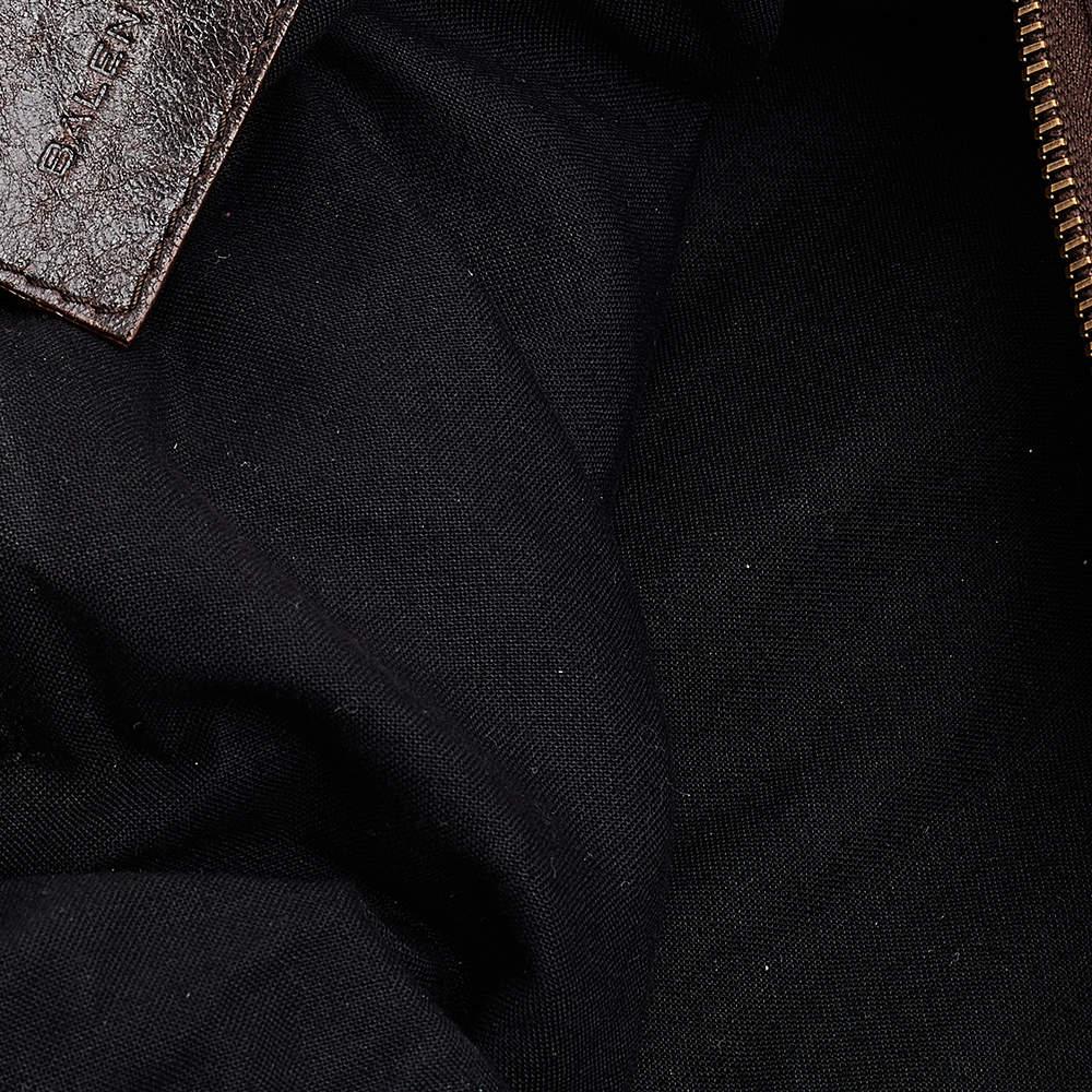 Balenciaga Brown Leather RH Day Bag For Sale 5