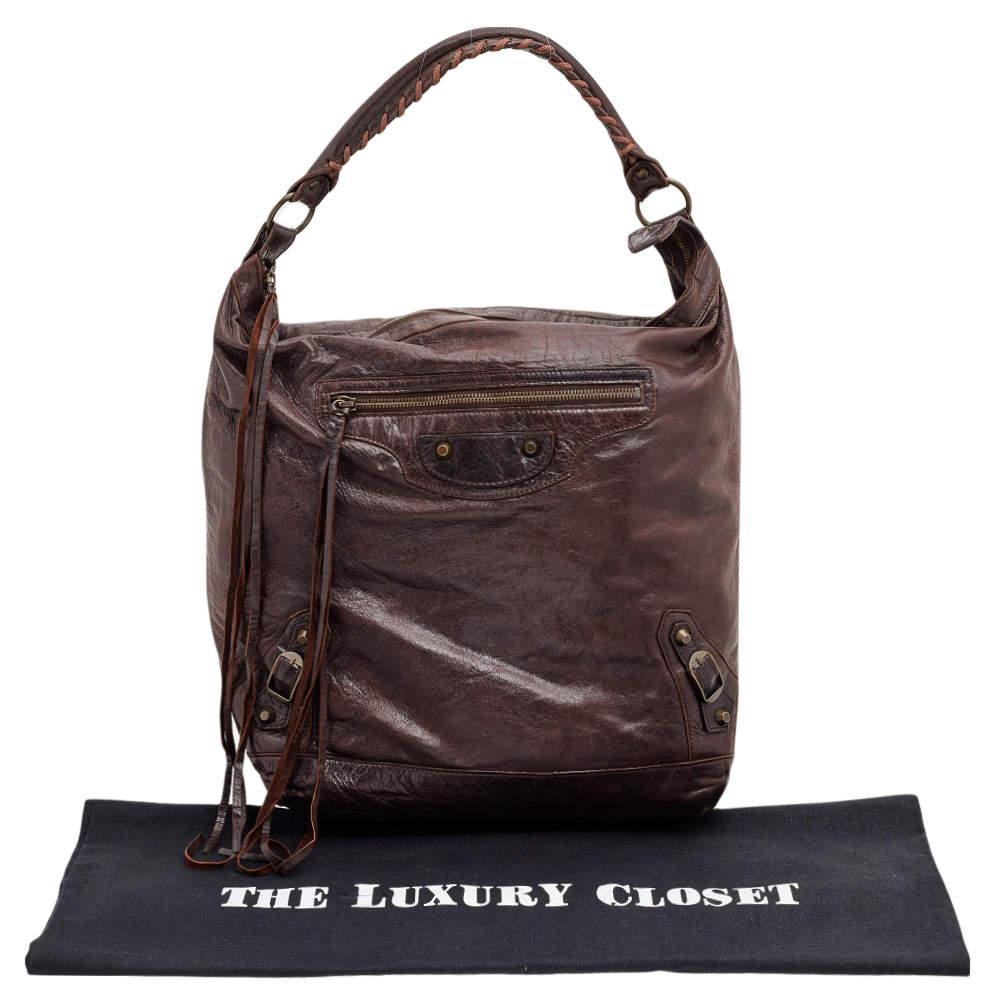 Balenciaga Brown Leather RH Day Bag 7