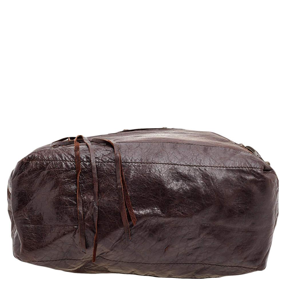 Balenciaga Brown Leather RH Day Bag For Sale 2