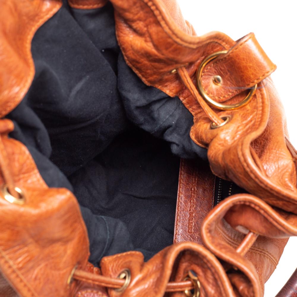 Balenciaga Brown Leather SGH Pompon Hobo 1