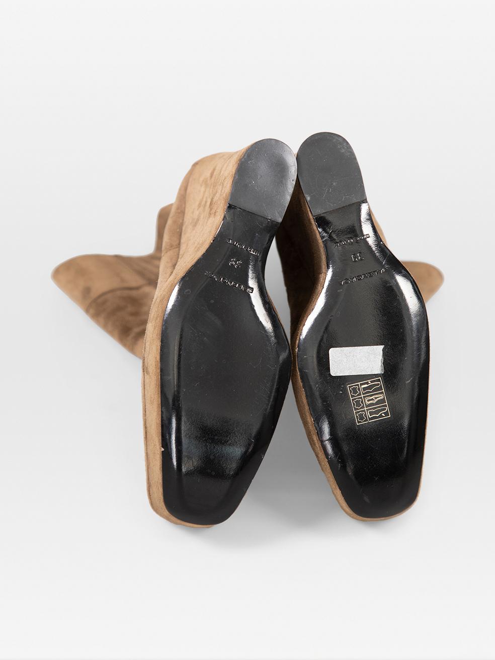 Botas de media caña de ante marrón Balenciaga Talla IT 39 en Excelente estado para la venta en London, GB