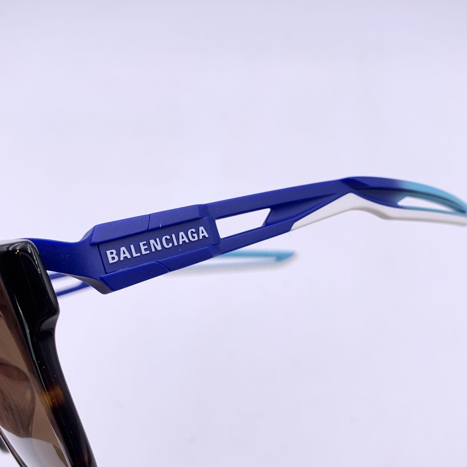 Balenciaga Brown TripleS Squared Sunglasses BB0025SA 55/19 135mm For Sale 3