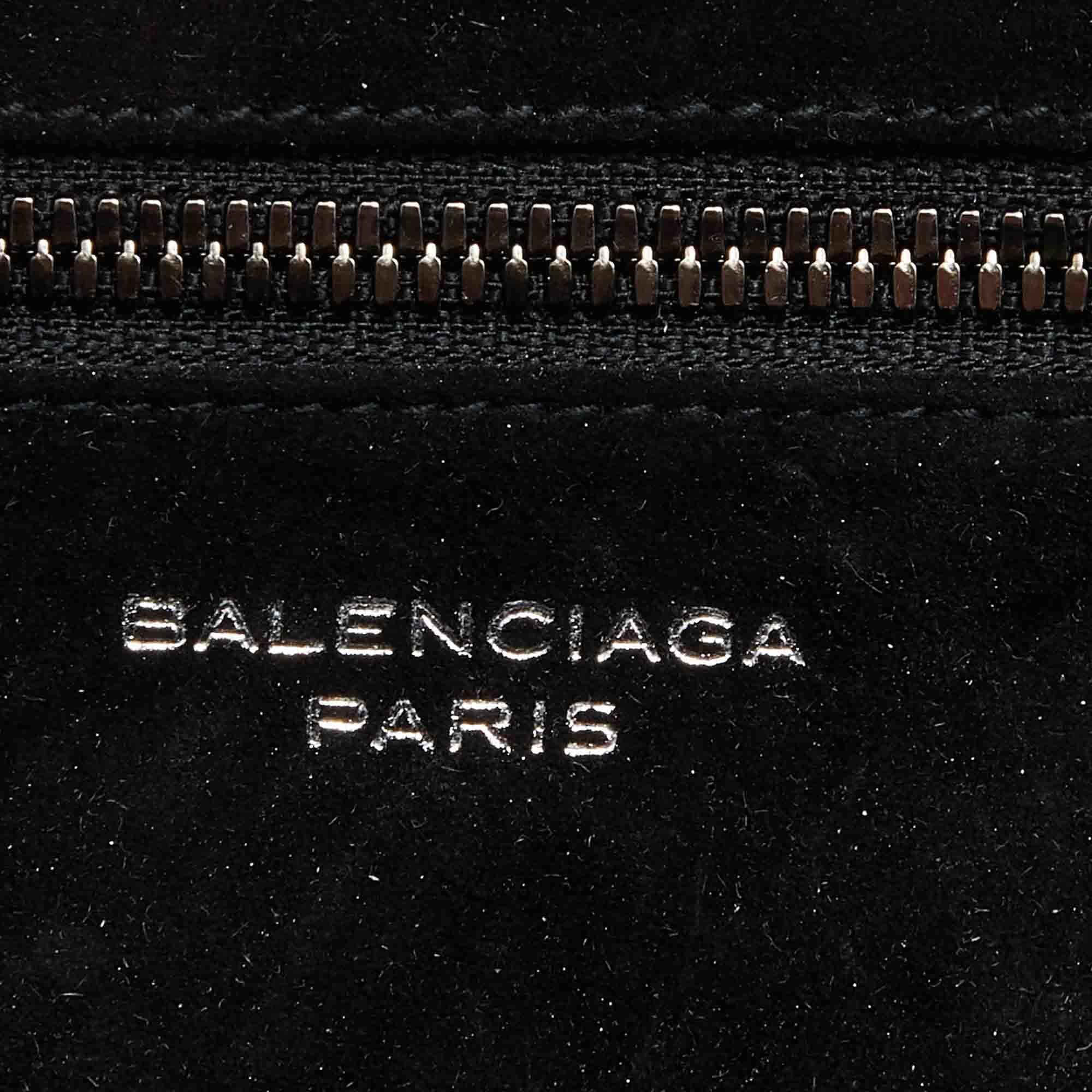 Balenciaga Brown/White Leather Top Handle Bag 5