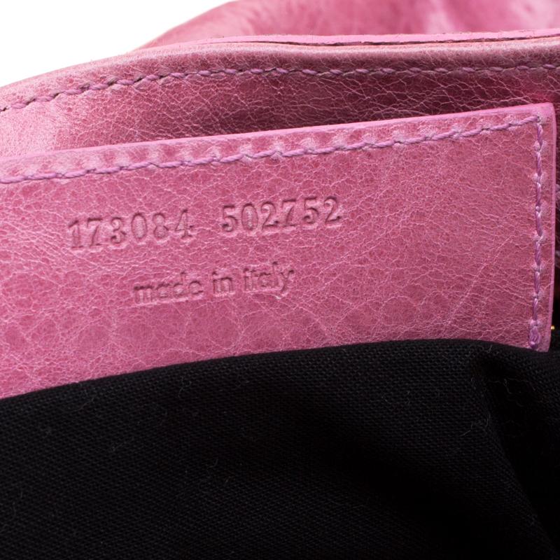 Pink Balenciaga Bubble Gum Leather GGH City Bag