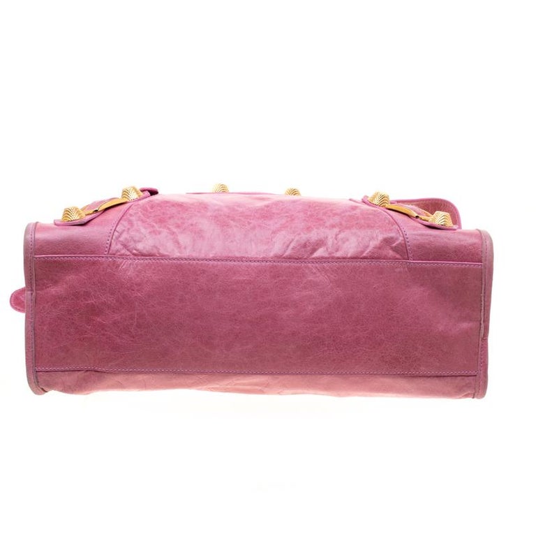 Balenciaga Bubble Gum Leather GGH City Bag For Sale at 1stDibs